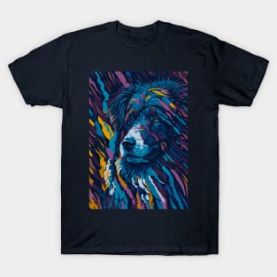 Abstract Bergamasco Sheepdog T-Shirt